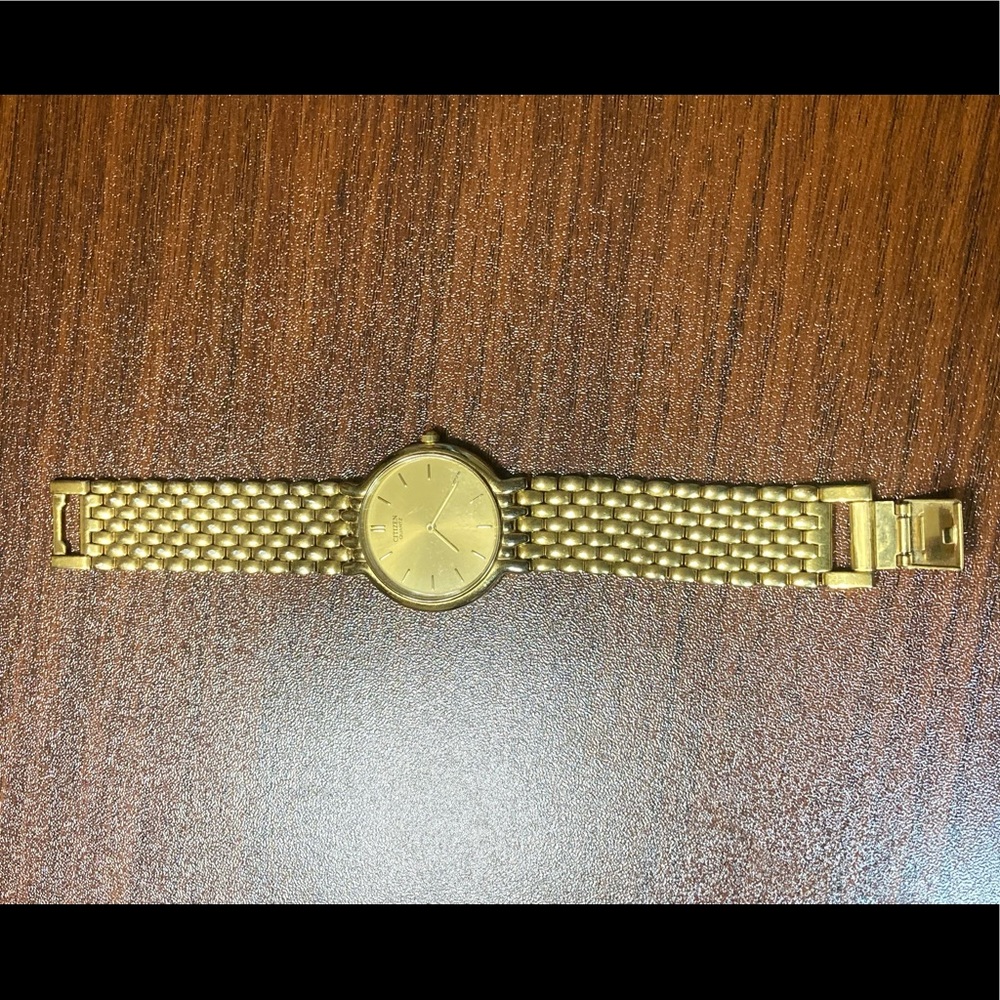 Gold citizen watch
